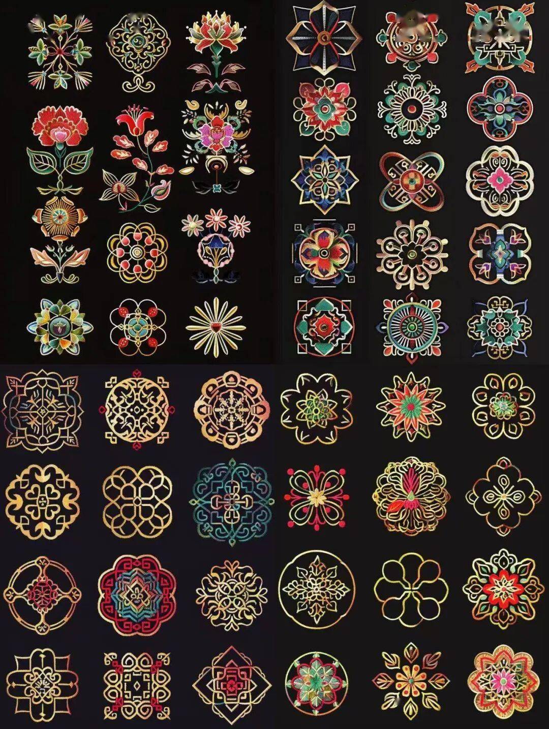 國風古韻-刺繡紋飾紋樣圖案設計分享!