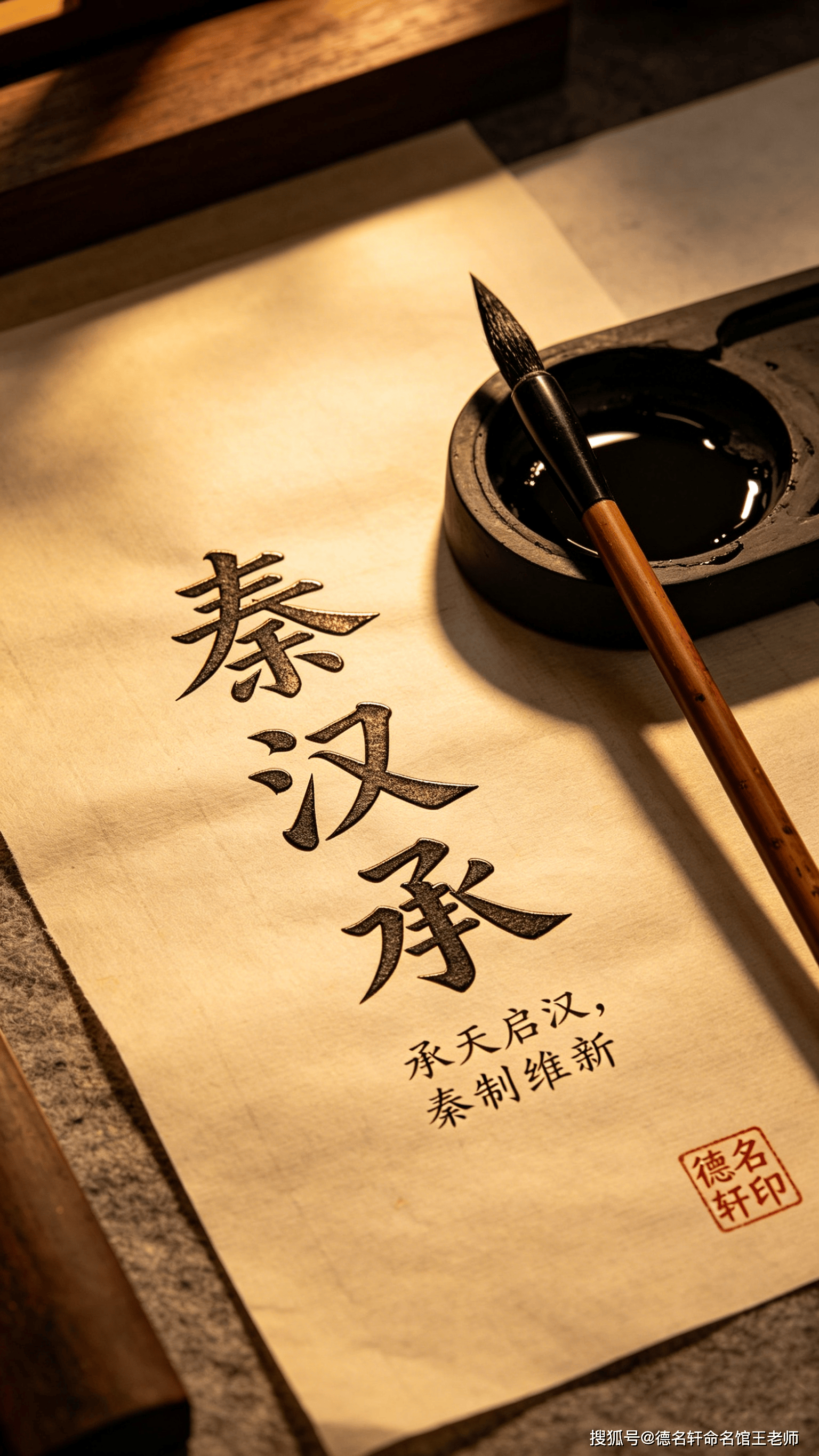 2026年寶寶起名案例 秦漢承：承天啟漢，秦制維新